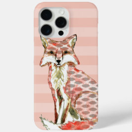 Geschilderd Fox Abstract Patroon iPhone 15 Pro Max Hoesje
