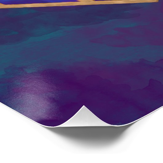 Geschilderd geometrisch perfect poster (Hoek)