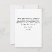 Geschilderd goddeloze goede heks Halloween Bedankkaart (Achterkant)