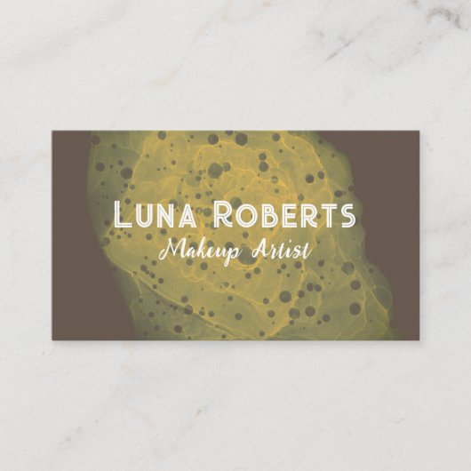 Geschilderd Goud Visitekaartje (Voorkant)