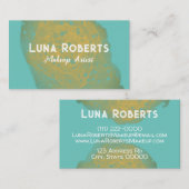 Geschilderd Goud Visitekaartje (Voorkant / Achterkant)