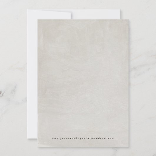 Geschilderd Grijs en Gouden Sparkle sparen de Datu Save The Date (Achterkant)