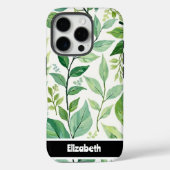 Geschilderd groen gebladerte Smartphone Accessoire Case-Mate iPhone Case (Achterkant)