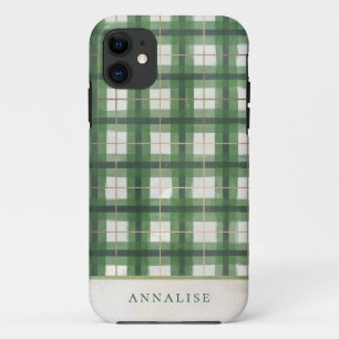 Geschilderd groen winterspeelpatroon Case-Mate iPhone case