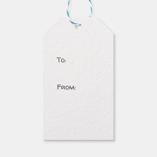 Geschilderd hart cadeau label cadeaulabel (Achterkant)