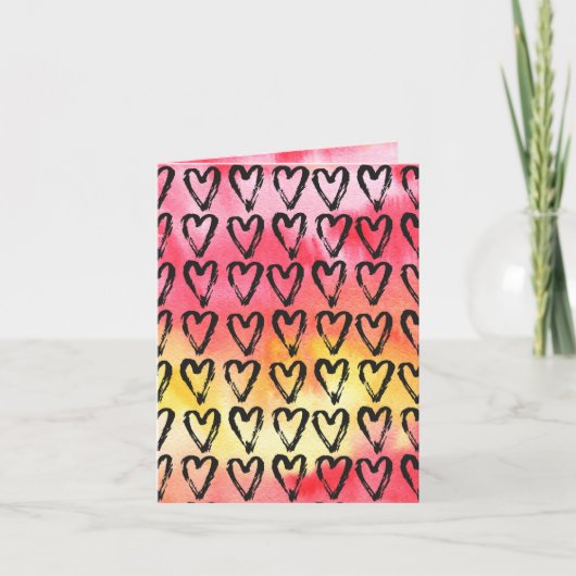 Geschilderd hart, ware liefde, Valentijn, liefde, Kaart (Voorkant)