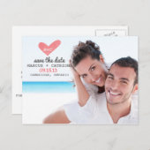 Geschilderd hartritme Opslaan het Briefkaart Datum (Voorkant / Achterkant)