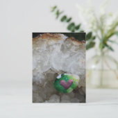 Geschilderd hartsteen briefkaart (Staand voorkant)