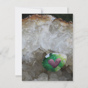 Geschilderd hartsteen briefkaart