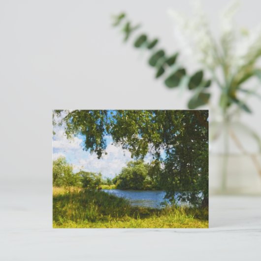 Geschilderd Havel rivierlandschap in Havelland reg Briefkaart (Staand voorkant)