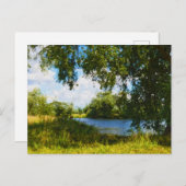 Geschilderd Havel rivierlandschap in Havelland reg Briefkaart (Voorkant / Achterkant)