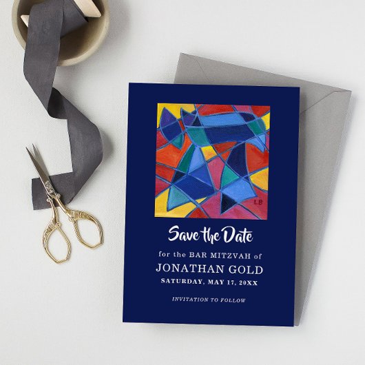 Geschilderd Hebreeuws woord "Chai" – Leven Save The Date