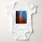 Geschilderd herfstblauw bos mist romper (Voorkant)