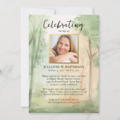 Geschilderd Hout Bos Viering van het Leven Foto's Kaart (Voorkant)