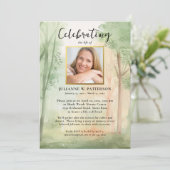 Geschilderd Hout Bos Viering van het Leven Foto's Kaart (Staand voorkant)