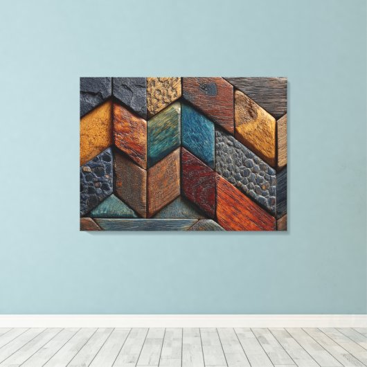 Geschilderd hout canvas kunst (Insitu (Houten vloer))