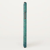 Geschilderd hout rustiek roze blauwgroen crème ges Case-Mate iPhone case (Achterkant / rechts)