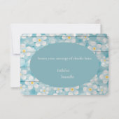 Geschilderd houten hek dank u bedankkaart (Achterkant)