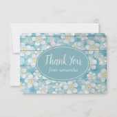 Geschilderd houten hek dank u bedankkaart (Voorkant)