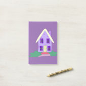 geschilderd huis post-it® notes (Op bureau)