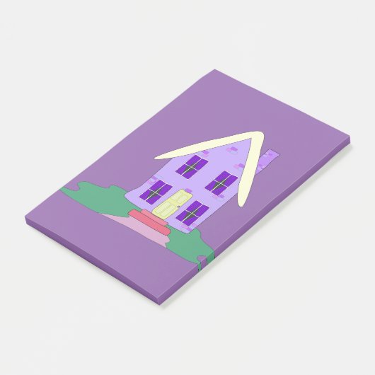 geschilderd huis post-it® notes (Schuin)