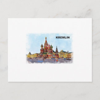 geschilderd Kremlin Briefkaart