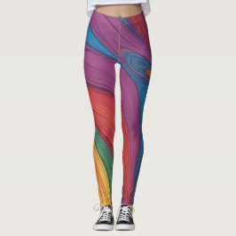 Geschilderd Leggings