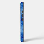 Geschilderd licht tot donkerblauw schaalpatroon Case-Mate iPhone case (Achterkant / Links)