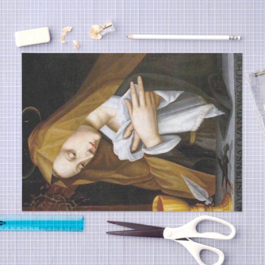 Geschilderd Madonna door Plautilla Nelli Tissuepapier (Craft)