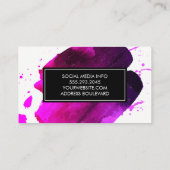 Geschilderd met kwast visitekaartje (Achterkant)