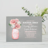 Geschilderd metselaarpotje rustieke repetitie dine kaart (Staand voorkant)