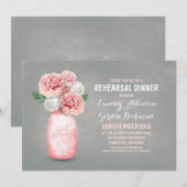 Geschilderd metselaarpotje rustieke repetitie dine kaart (Voorkant / Achterkant)