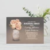 Geschilderd metselaarpotje rustieke repetitie dine kaart (Staand voorkant)