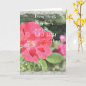 Geschilderd nam de BloemenKaart van het Citaat van Kaart (Gele Bloem)