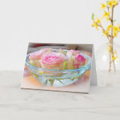 Geschilderd nam het Lege Wenskaart van de Kom toe Kaart (Gele Bloem)