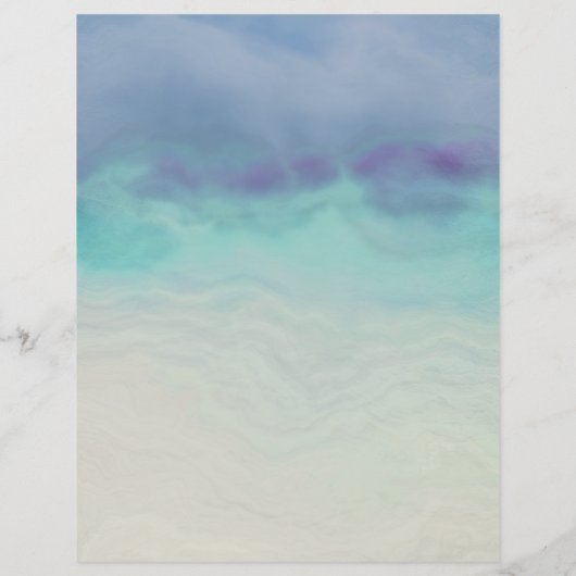 Geschilderd Ocean Border Paper (Achterkant)