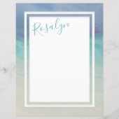 Geschilderd Ocean Border Paper (Voorkant)