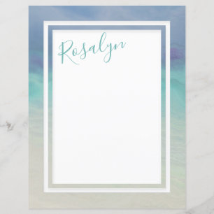 Geschilderd Ocean Border Paper