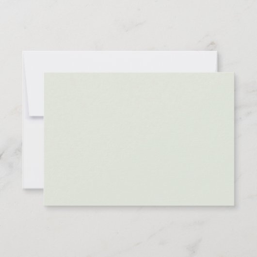 Geschilderd Olijf en bladeren groen Bruiloft dank Bedankkaart (Achterkant)