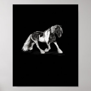 Geschilderd Paard Paardrijden Paardensport Cadeau Poster
