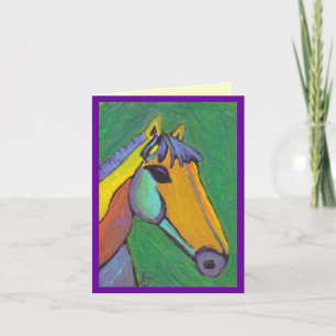 Geschilderd Pony - notecard Kaart