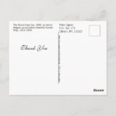 Geschilderd portret van een antieke Maine Coon kat Briefkaart (Achterkant)