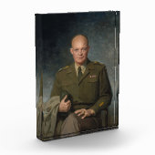 Geschilderd portret van generaal Dwight Eisenhower Fotoblokken (Links)