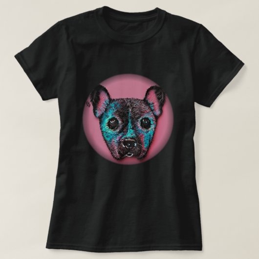 Geschilderd Puppy T-shirt (Design voorkant)
