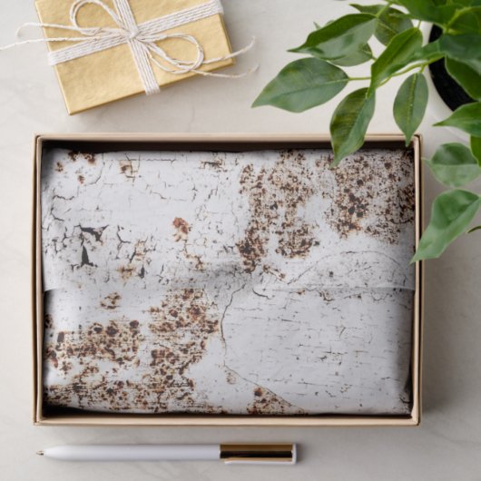 geschilderd roestig metaalweefsel papier (Geschenk)