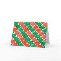 Geschilderd rood en groen kerstpatroon op schaal