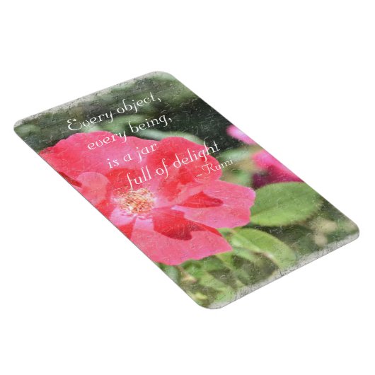 Geschilderd Roos Bloementuin Rumi Quote Magnet Magneet (Rechterzijde)