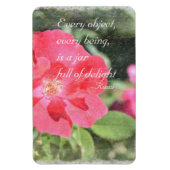 Geschilderd Roos Bloementuin Rumi Quote Magnet Magneet (Verticaal)