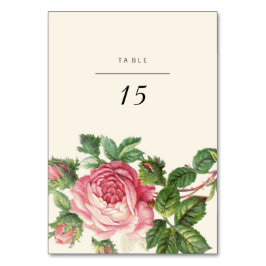 Geschilderd Roos Boho bruiloft Kaart