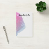 Geschilderd roze regenboog bedrijf post-it® notes (Kantoor)